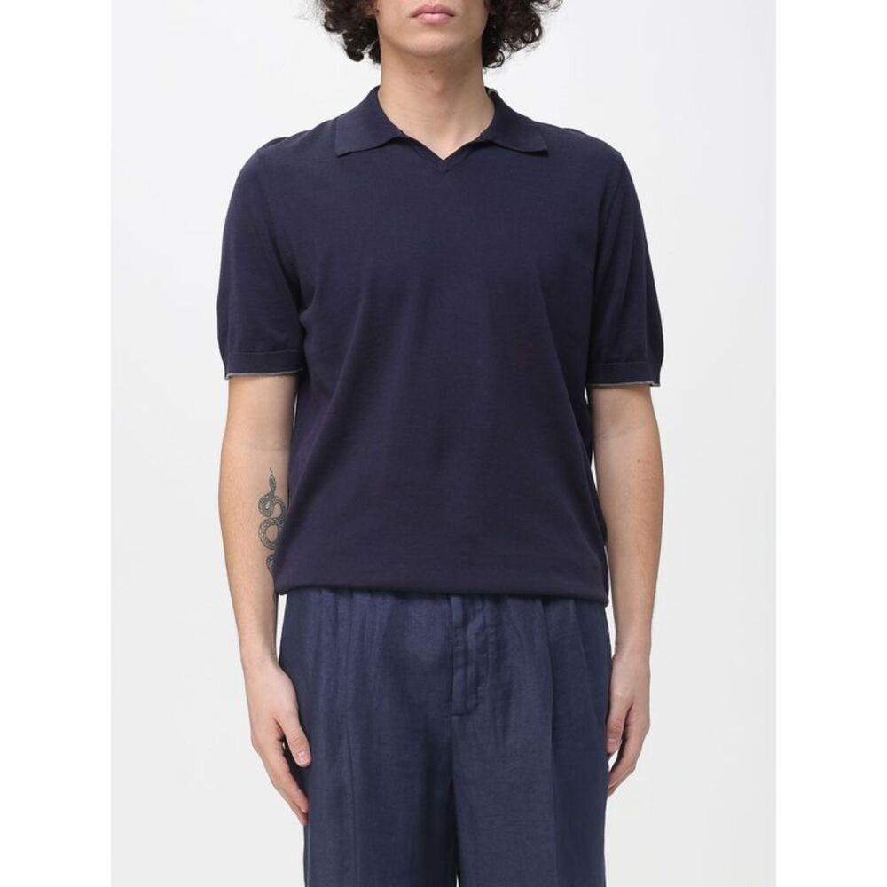 Brunello Cucinelli Polo Shirt Men Blue 1